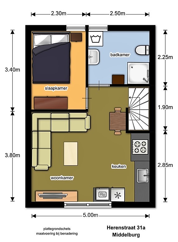 plattegrond appartement